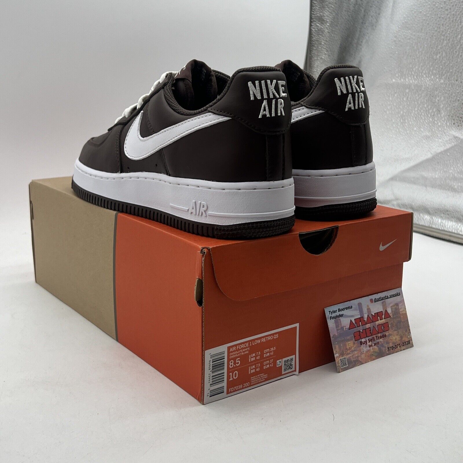 Size 8.5 - Nike Air Force 1 Low Color of the Month - Chocolate (FD7039-200)