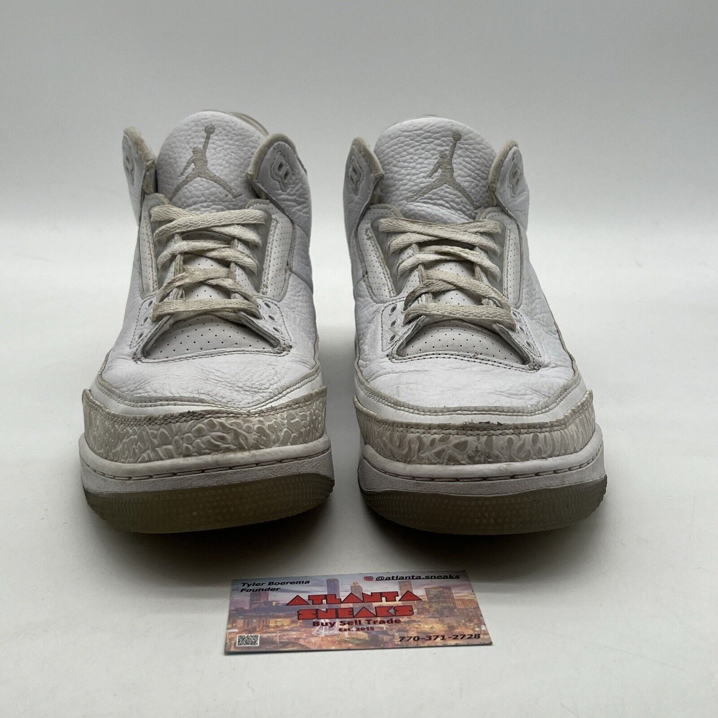 Size 12 - Air Jordan 3 Retro Triple White (136064-111)