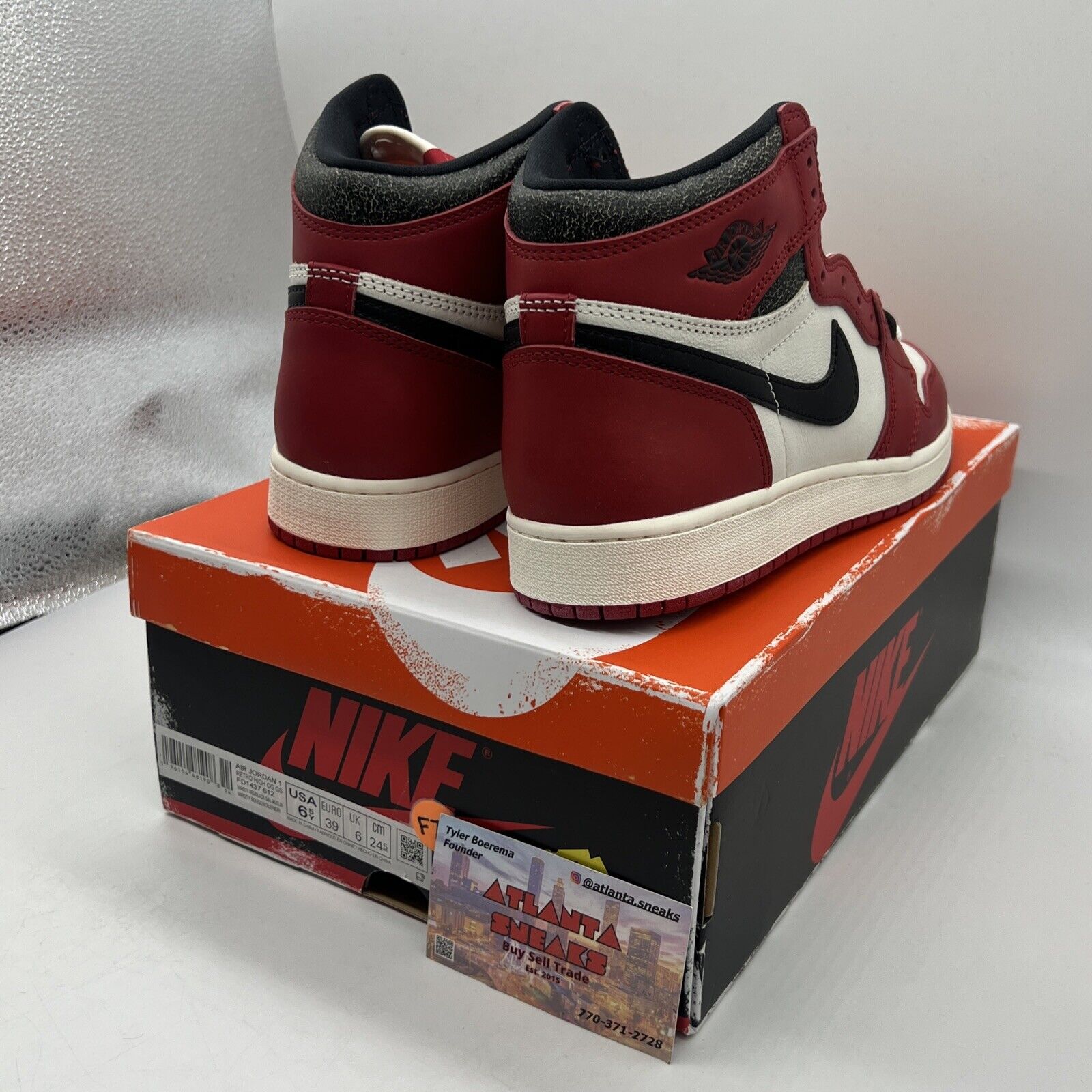 Size 6.5 - Jordan 1 Retro High OG Chicago Lost & Found 2022 Brand New Og All