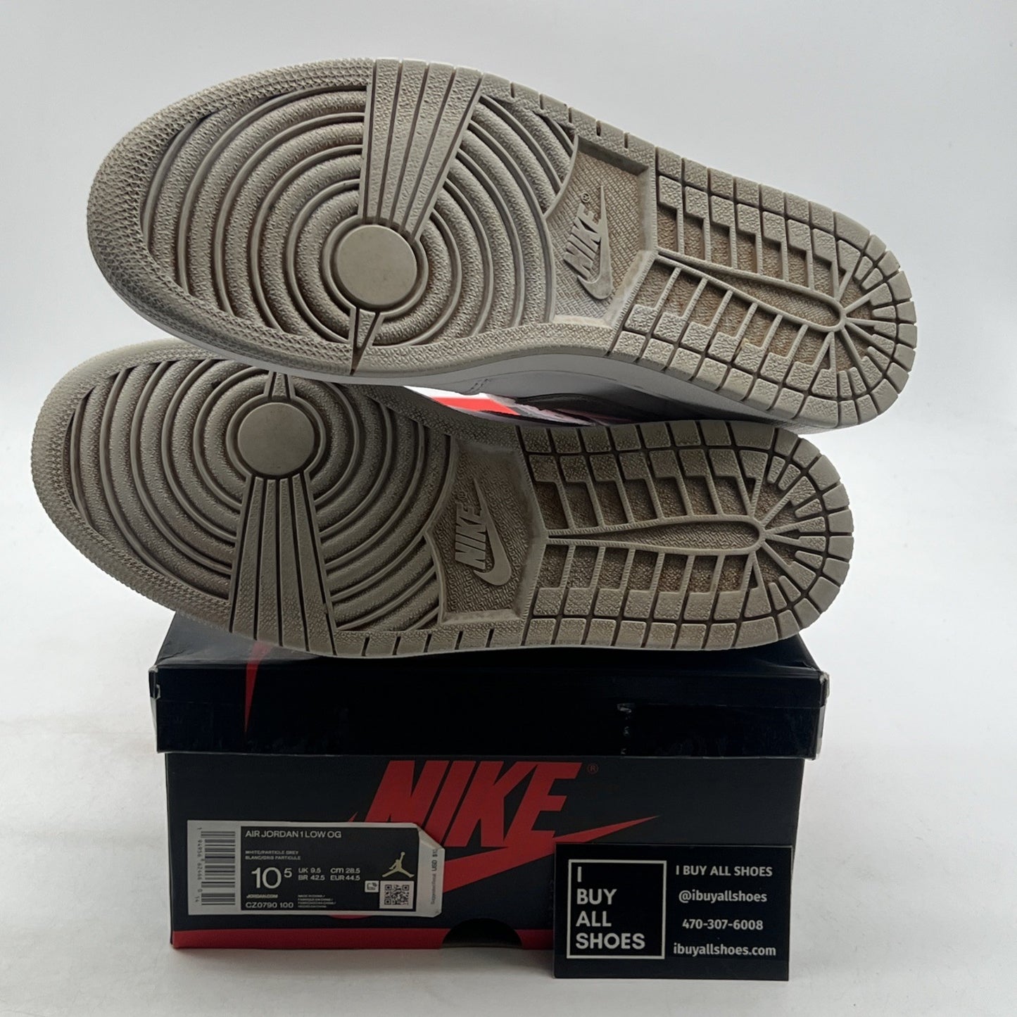 Size 10.5 - Air Jordan 1 Low OG Neutral Gray (CZ0790-100)