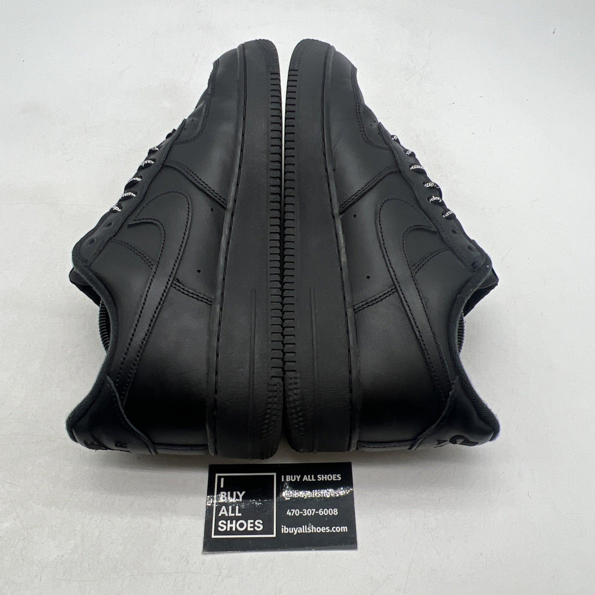 Size 10 - Nike Air Force 1 Low x Supreme Box Logo - Black (CU9225-001)