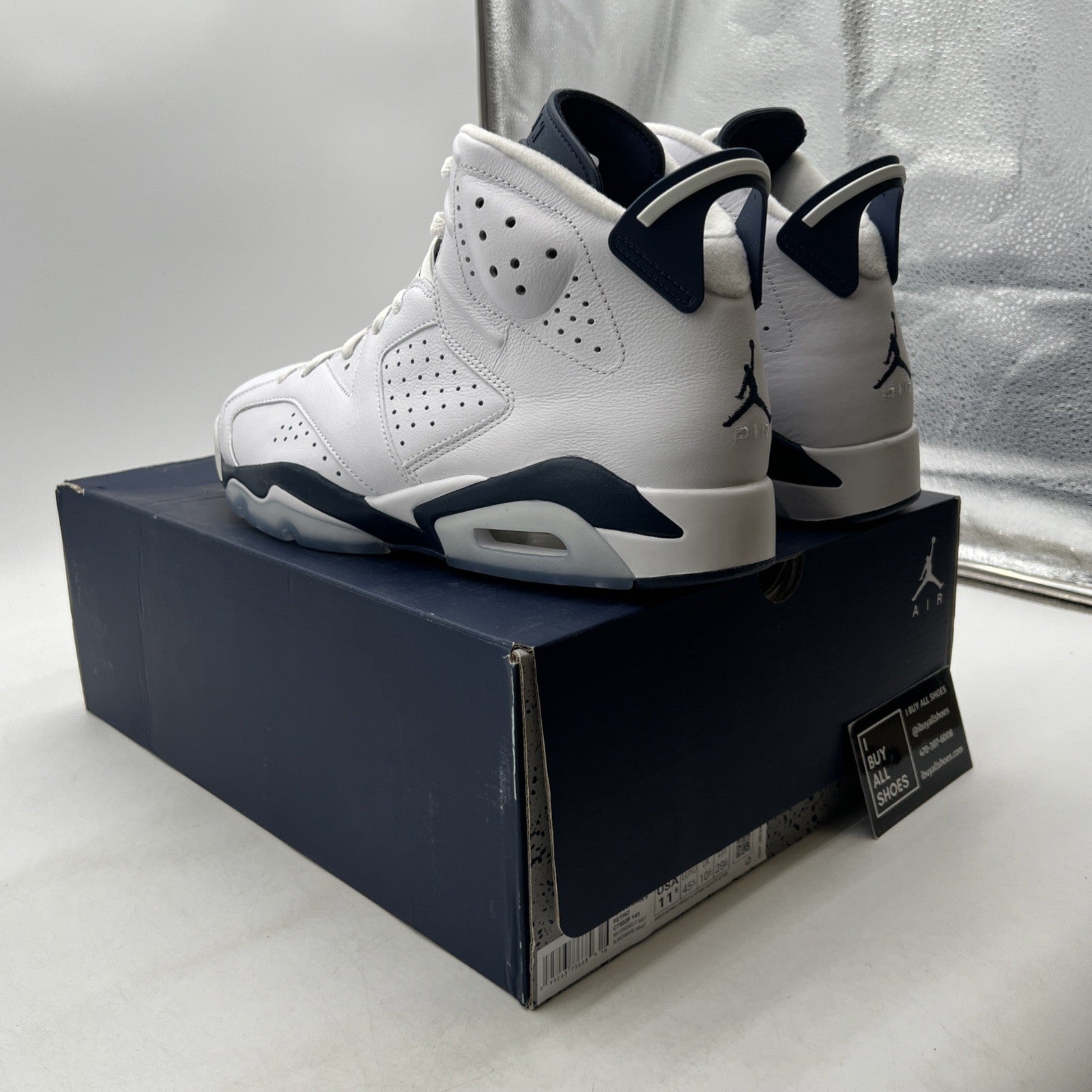 Size 11.5 - Air Jordan 6 Retro Midnight Navy (CT8529-141)