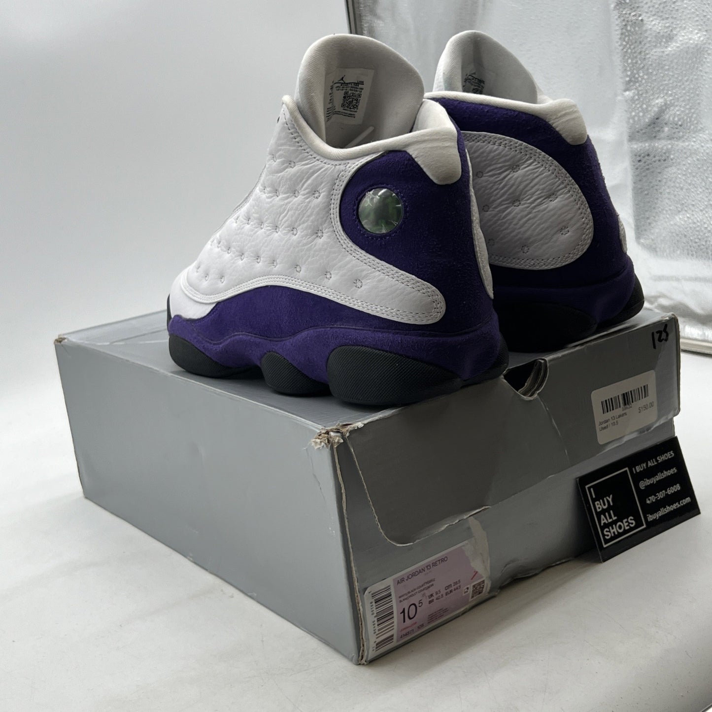 Size 10.5 - Air Jordan 13 Retro Lakers (414571-105)