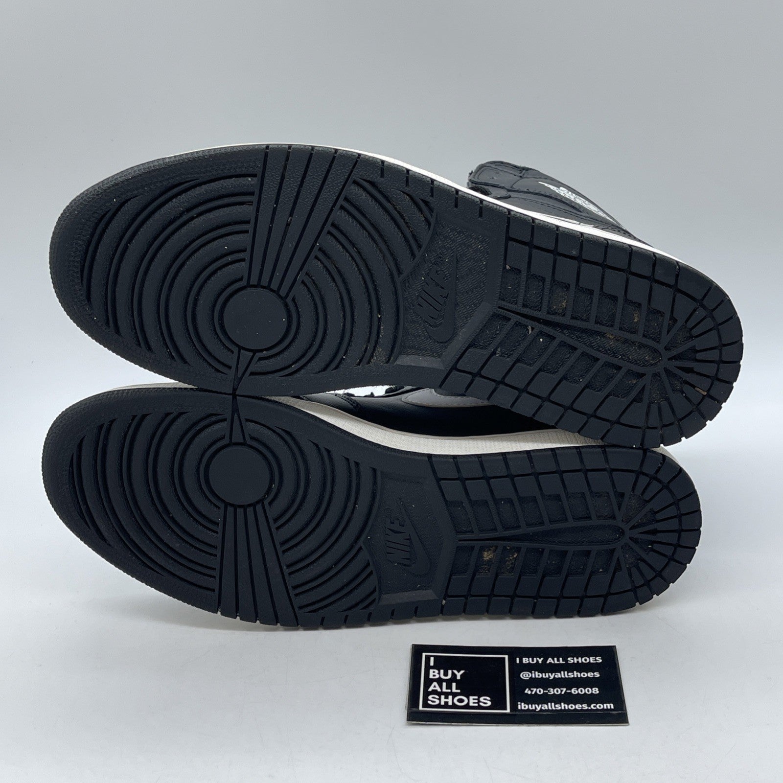 Size 9.5 - Air Jordan 1 Retro OG Prm High Yin Yang Black White (555088-011)