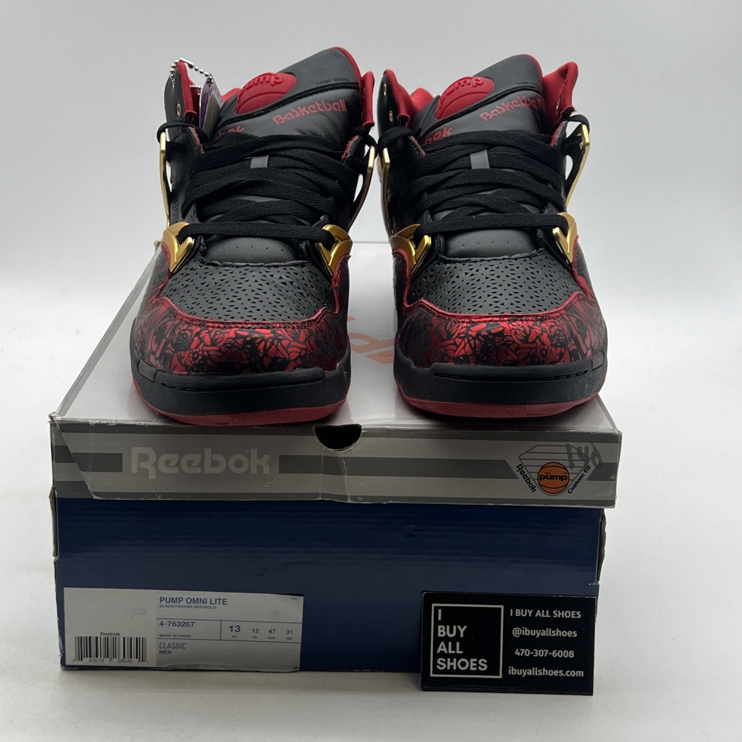 Size 13 - Reebok Pump Omni Lite Year of the Ox Edition Black (4-763267)