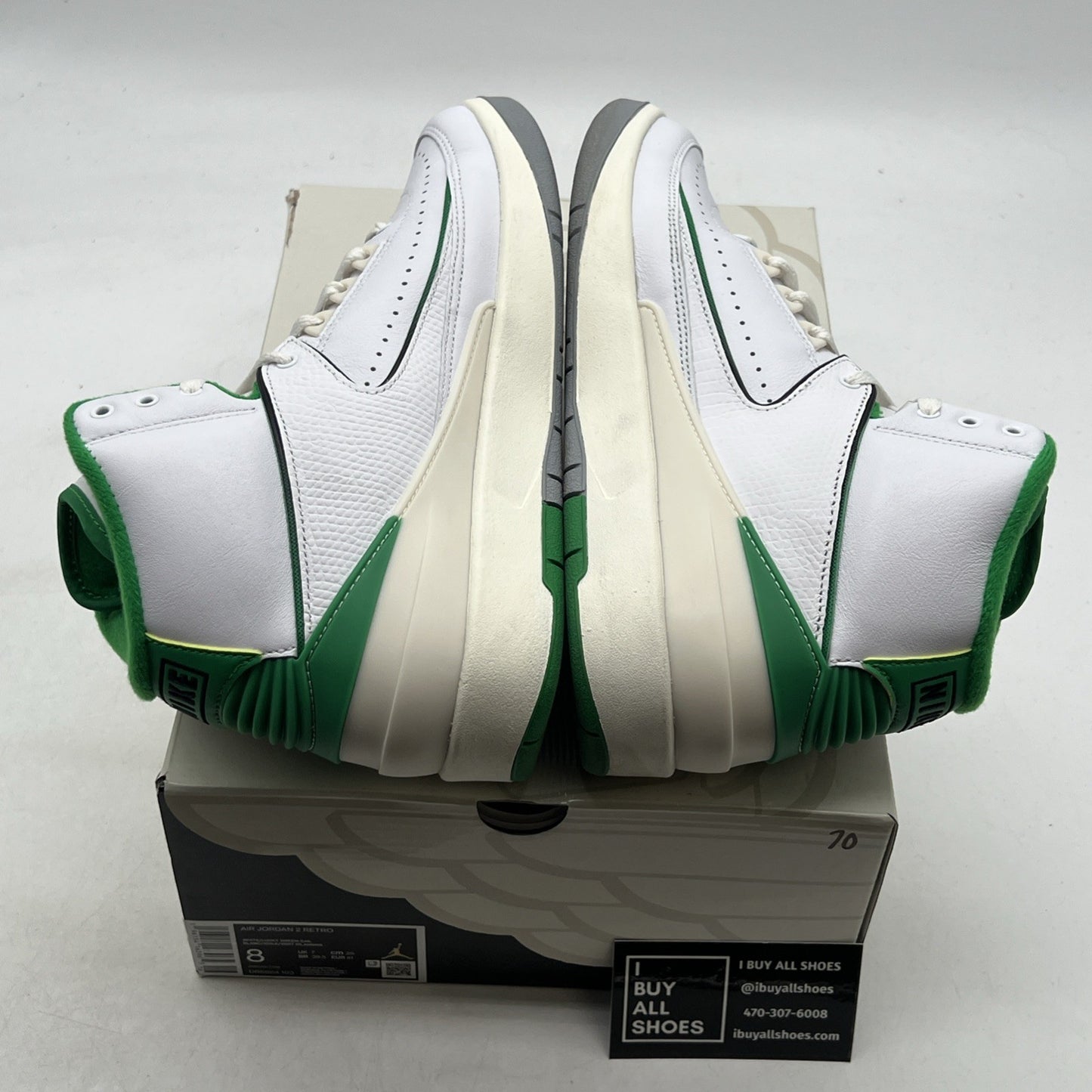 Size 8 - Air Jordan 2 Retro Lucky Green (DR8884-103)