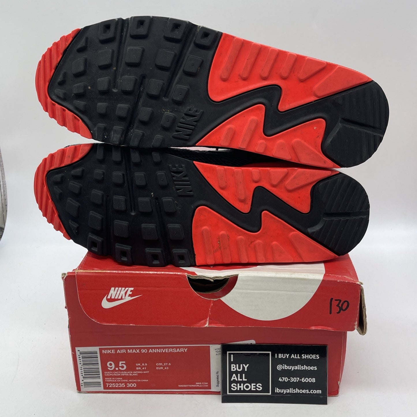 Size 9.5 - Nike Air Max 90 Anniversary Infrared Snake Leather (725235-300)