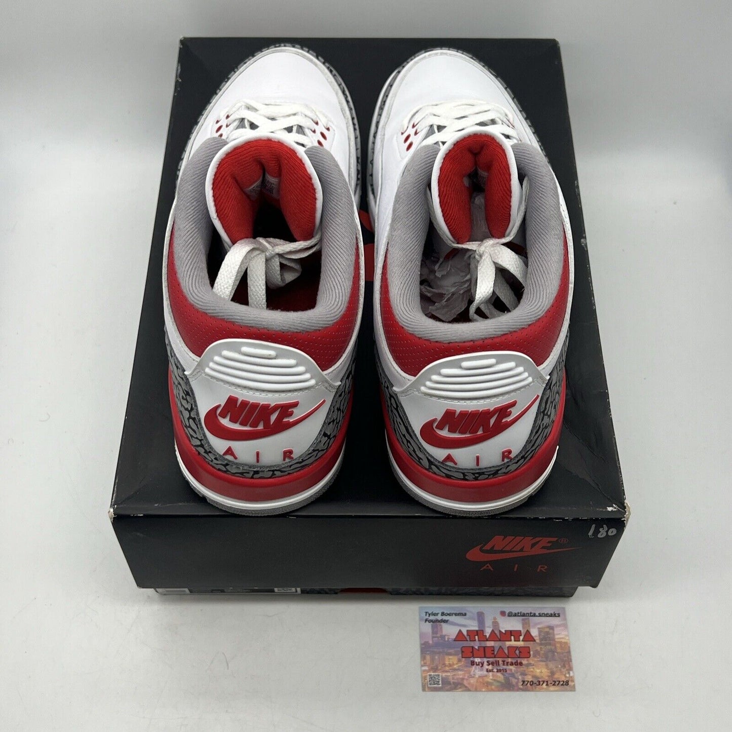 Size 11.5 - Jordan 3 Retro Mid Fire Red Black White Red Leather (DN3707-160)