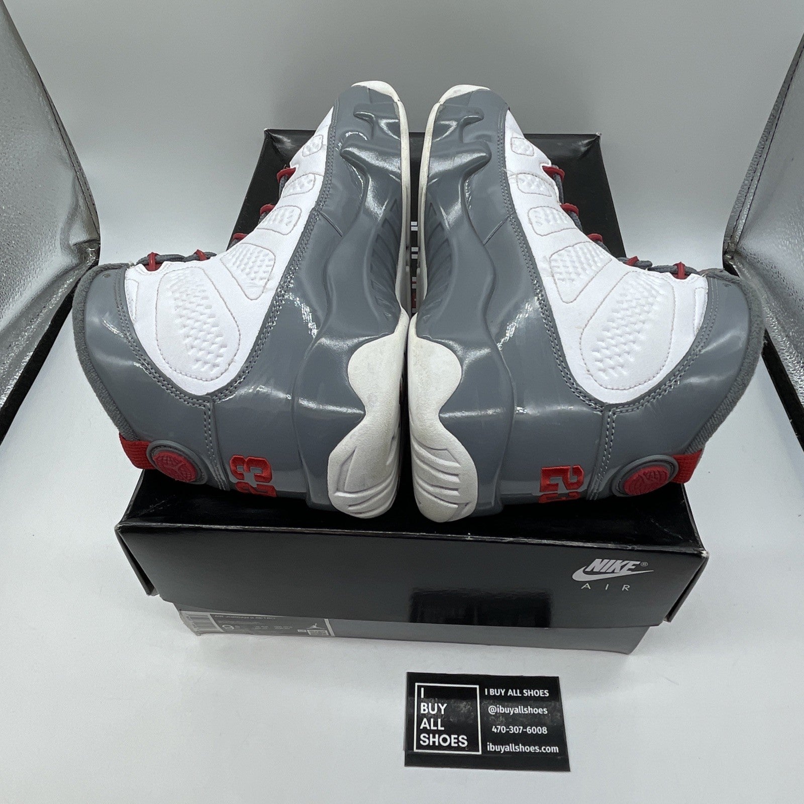 Size 9.5 - Air Jordan 9 Retro Mid Fire Red Grey White Leather (CT8019-162)