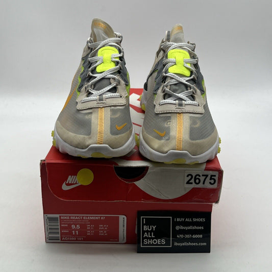 Size 9.5 - Nike React Element 87 Light Orewood (AQ1090-101)