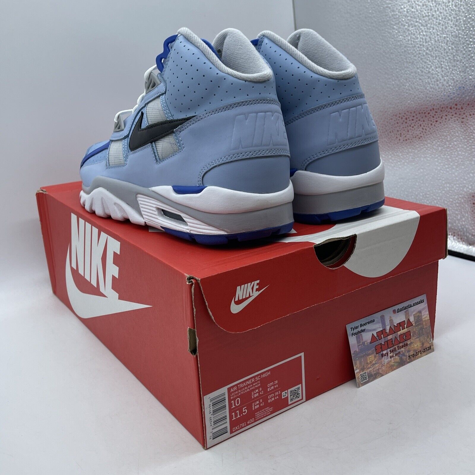 Size 10 - Nike Air Trainer SC High Kansas City Royals 2022 Suede (DX1791-400)