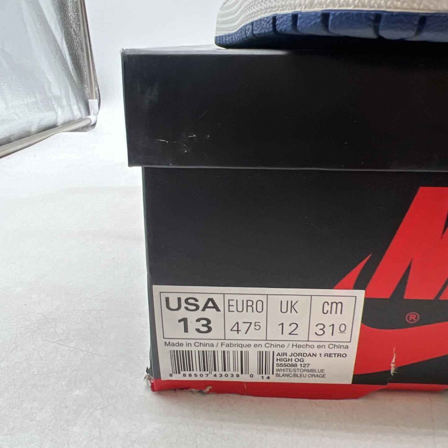 Size 13 - Air Jordan 1 Retro High OG Storm Blue 2016 (555088-127)