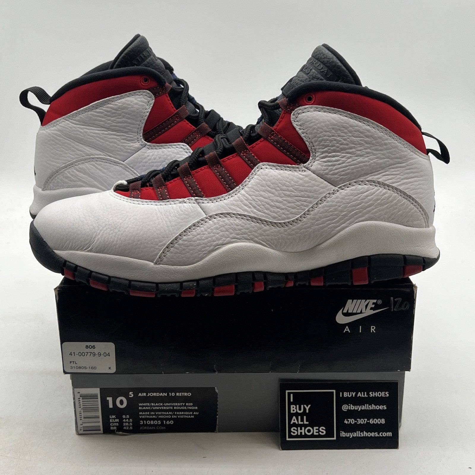 Size 10.5 - Air Jordan 10 Westbrook Class of 2006 (310805-160)