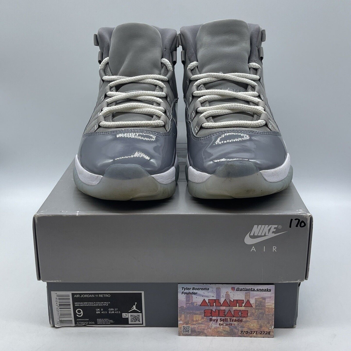 Size 9 - Jordan 11 Retro High Cool Grey Suede White Leather (CT8012-005)