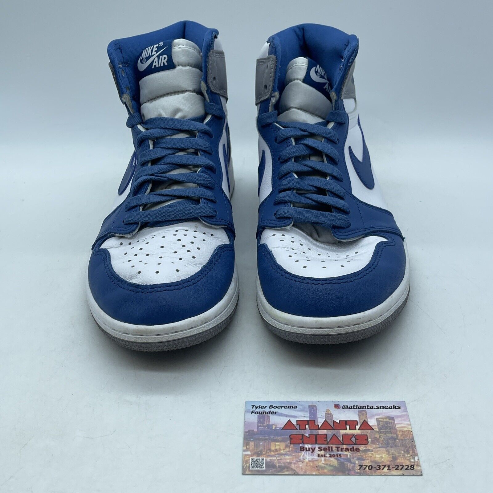 Size 8 - Jordan 1 Retro OG High True Blue Grey White Blue Suede (DZ5485-410)