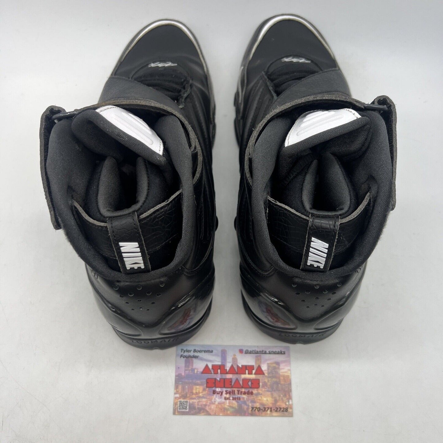 Size 11 - Nike Zoom Vick 3 Retro Triple Black White Leather (832698-002)