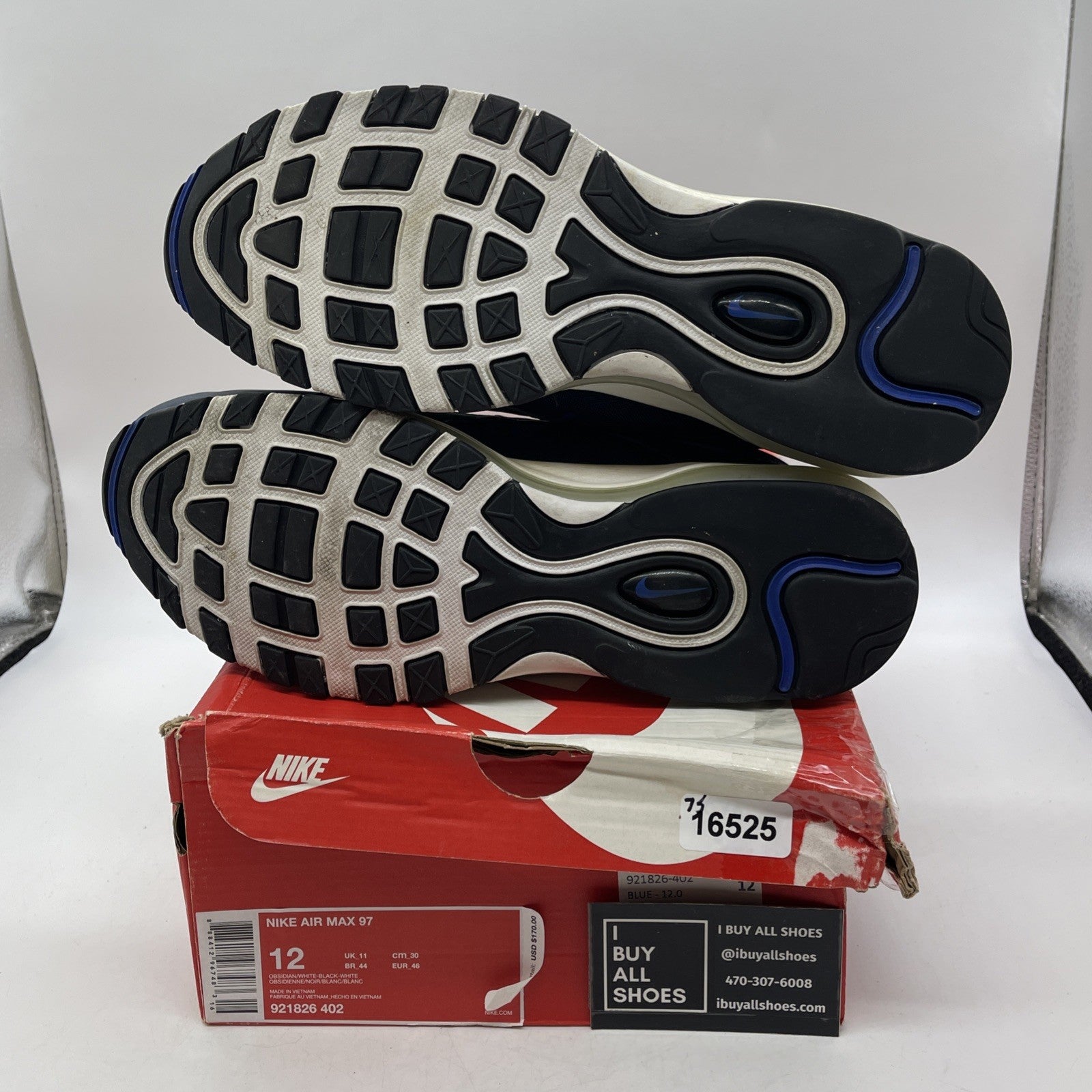Size 12 - Nike Air Max 97 Obsidian (921826-402)