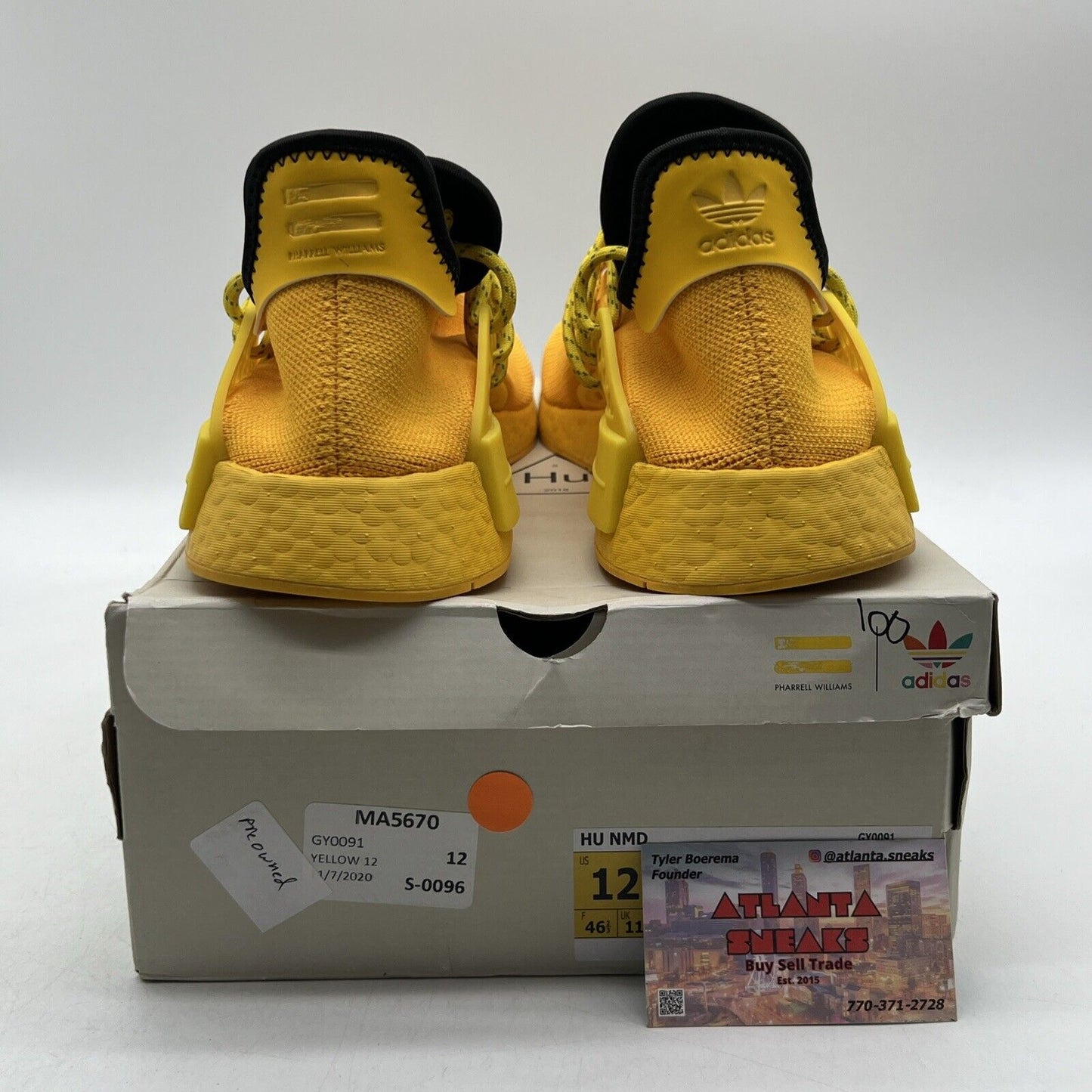 Size 12 - adidas Pharrell x NMD Human Race Yellow Black (GY0091)