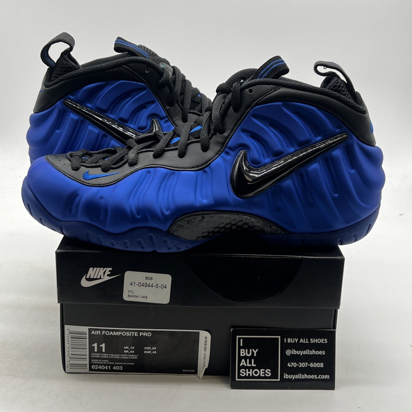 Size 11 - Nike Air Foamposite Pro Hyper Cobalt (624041-403)