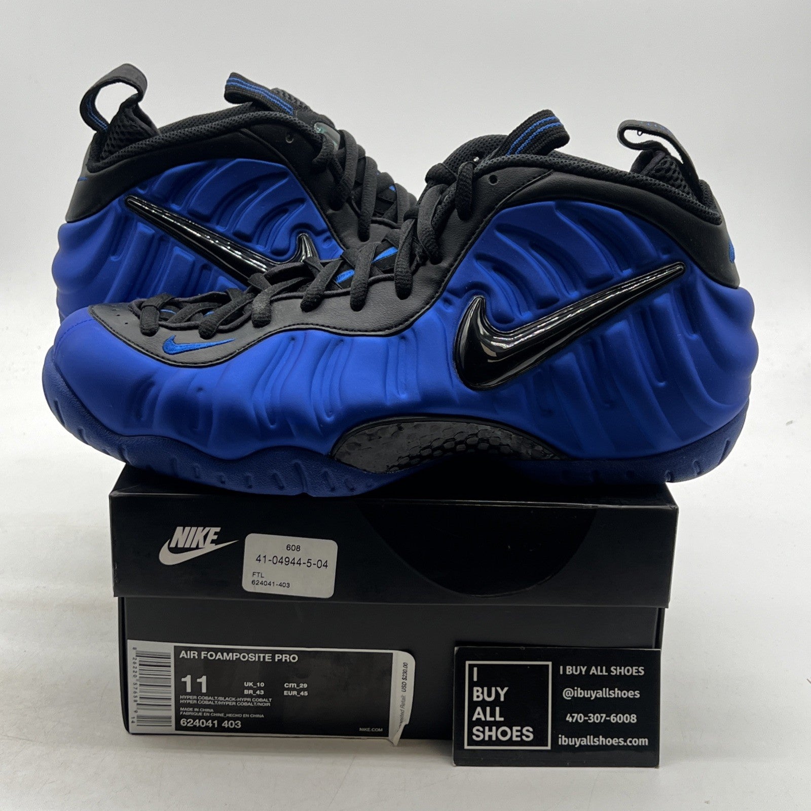 Size 11 - Nike Air Foamposite Pro Hyper Cobalt (624041-403)