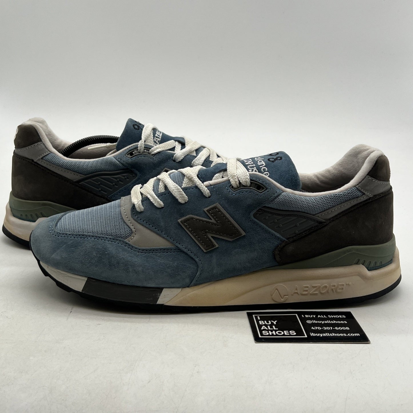 Size 13 - New Balance 998 Made in USA Blue Denim (M998BD)