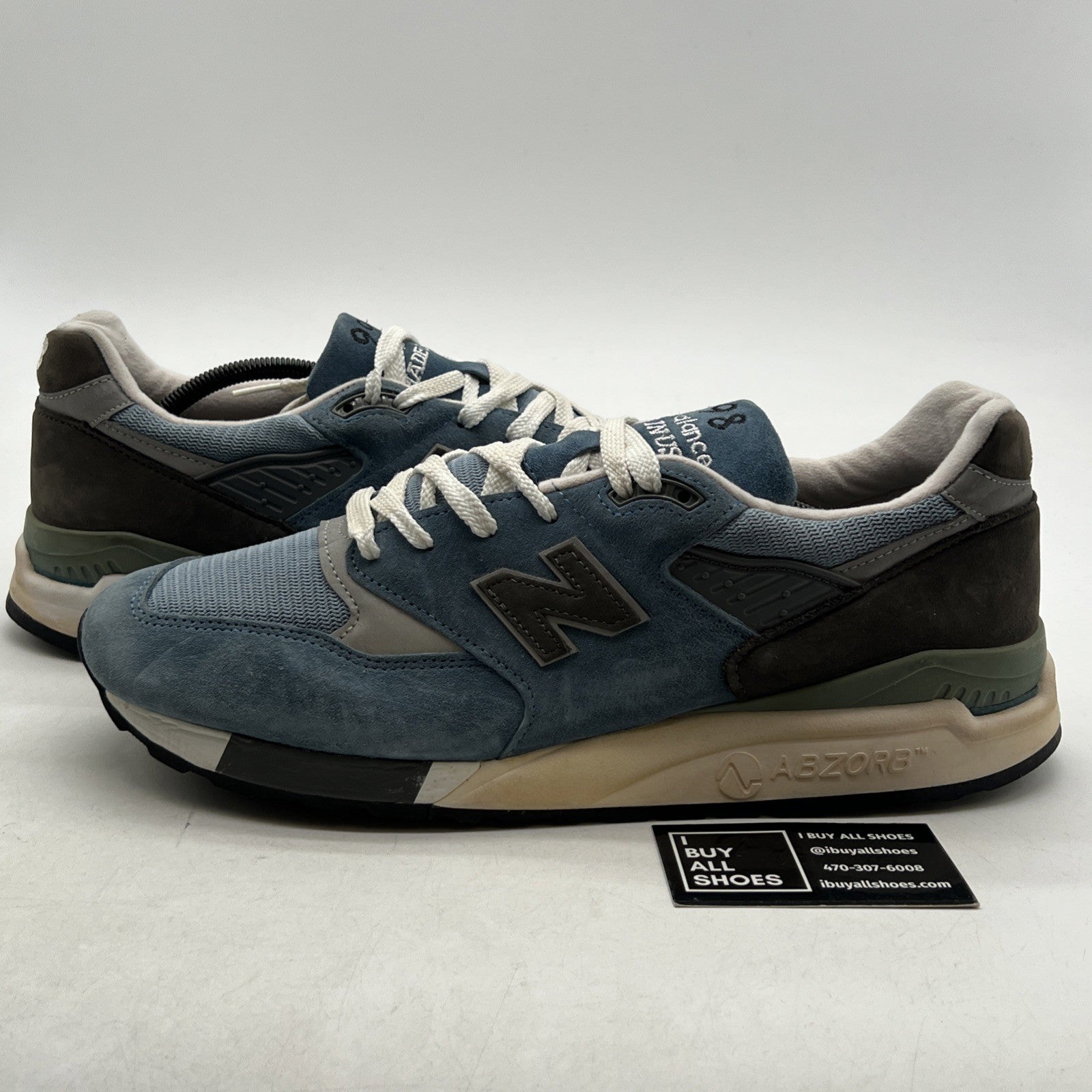 Size 13 - New Balance 998 Made in USA Blue Denim (M998BD)