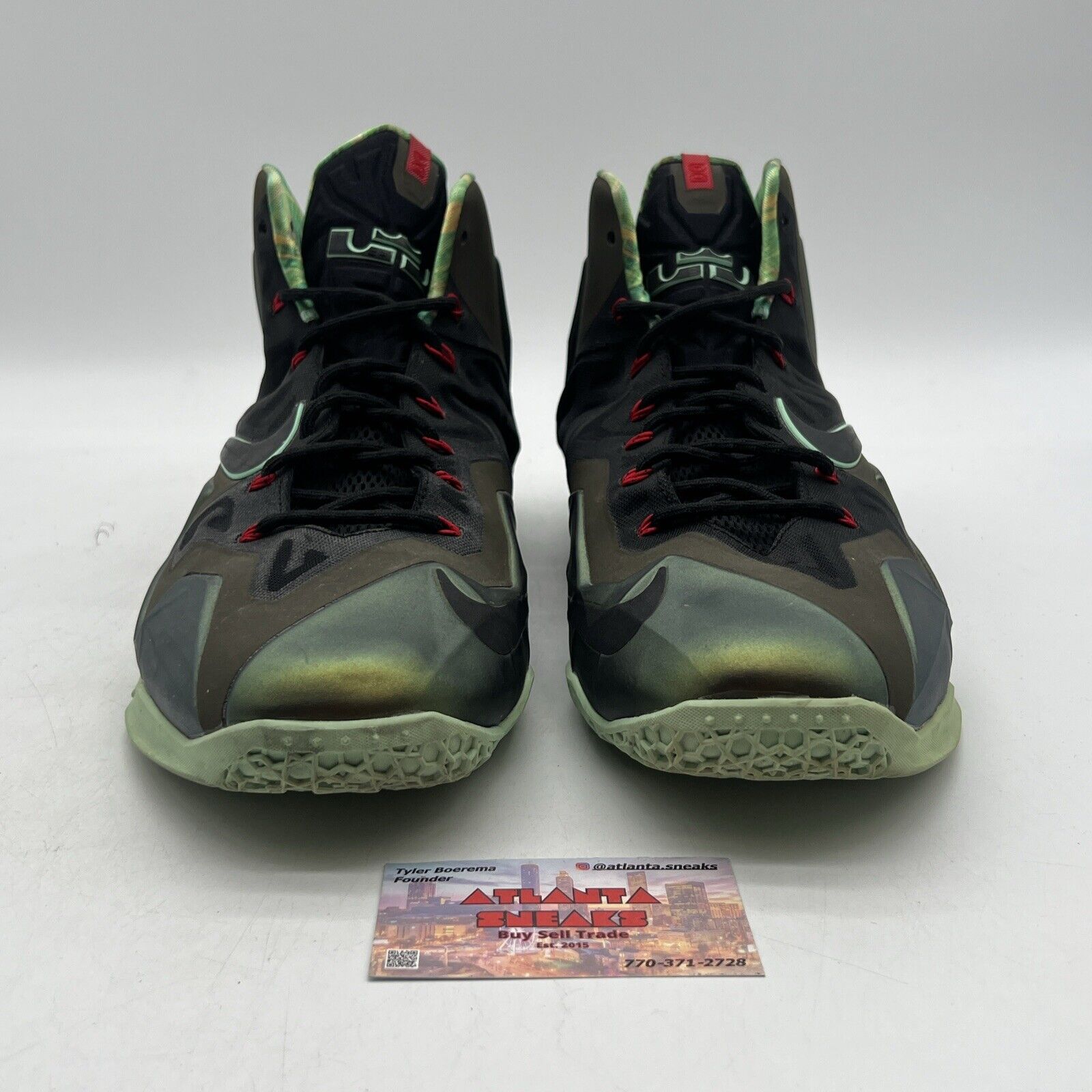 Size 14 - Nike LeBron 11 King's Pride Black Red (616175-700)