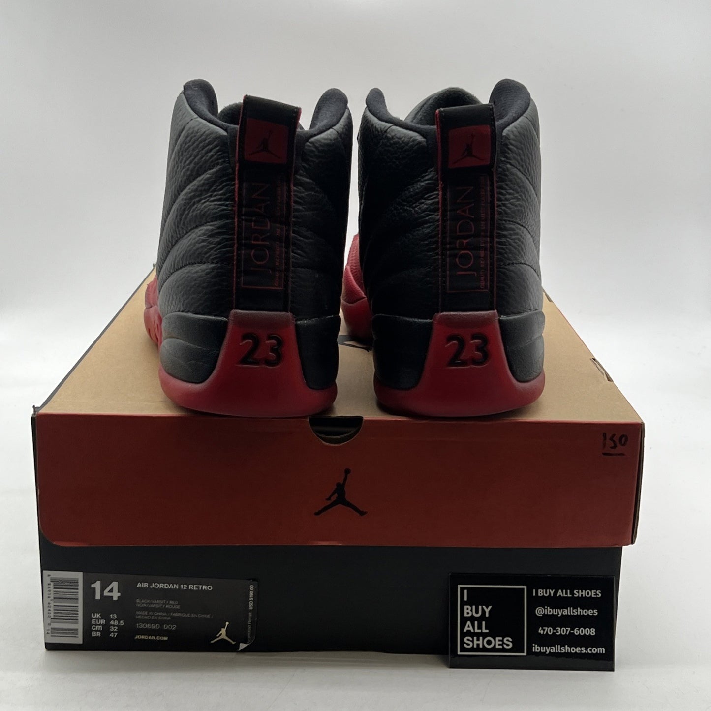 Size 14 - Air Jordan 12 Retro Mid Flu Game (130690-002)