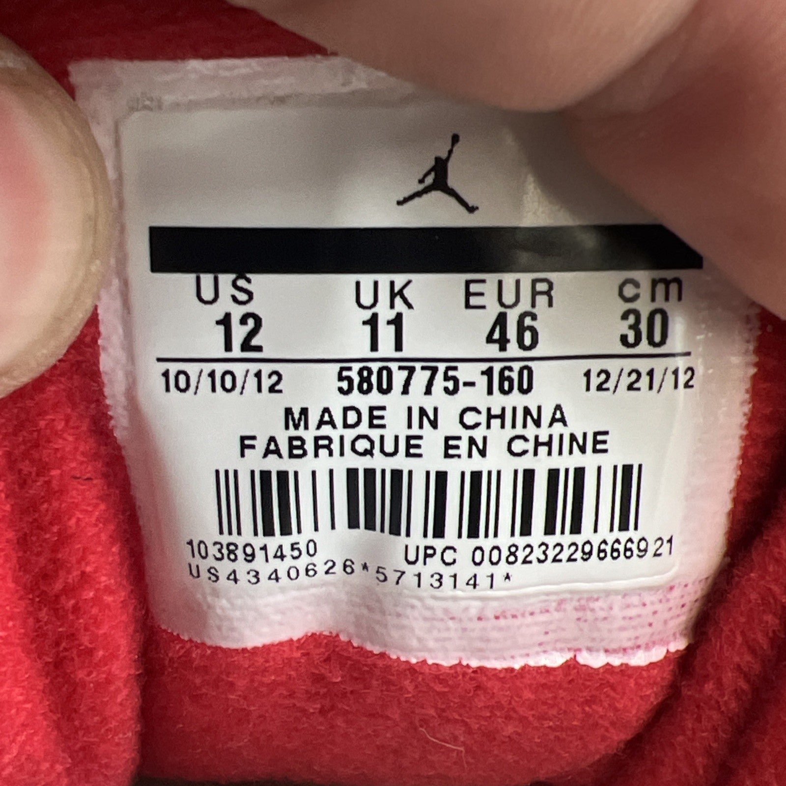 Size 12 - Air Jordan 3 88 2013 (580775-160)