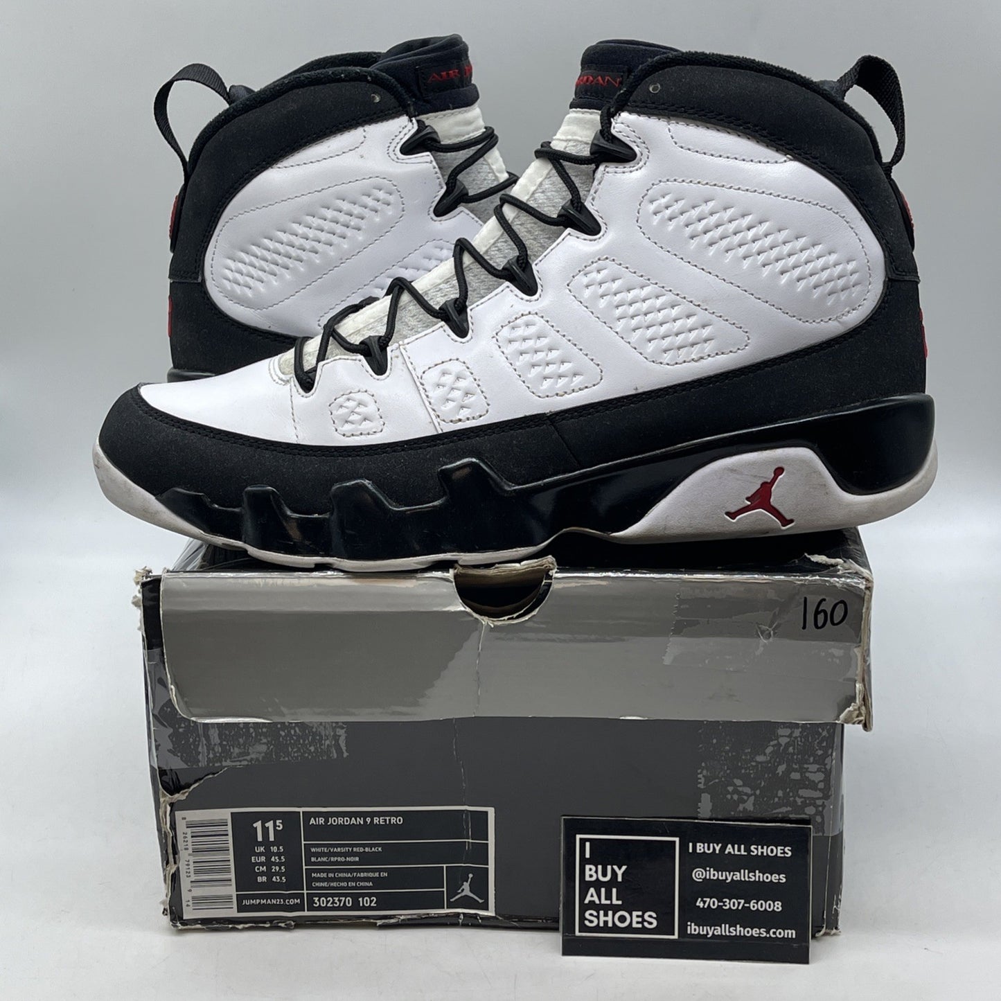 Size 11.5 - Air Jordan 9 Retro 2010 Release (302370-102)