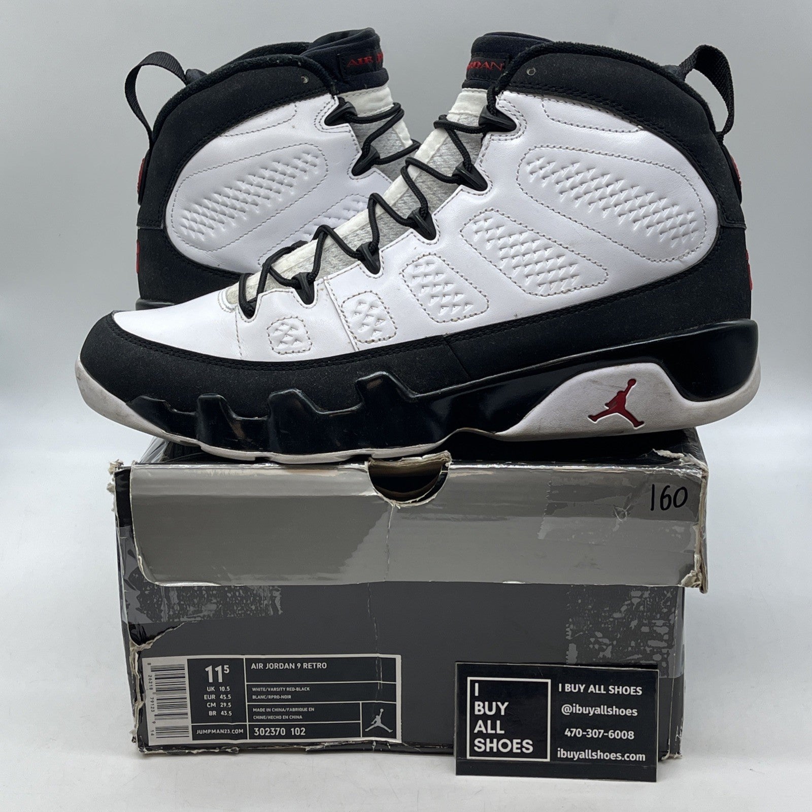 Size 11.5 - Air Jordan 9 Retro 2010 Release (302370-102)