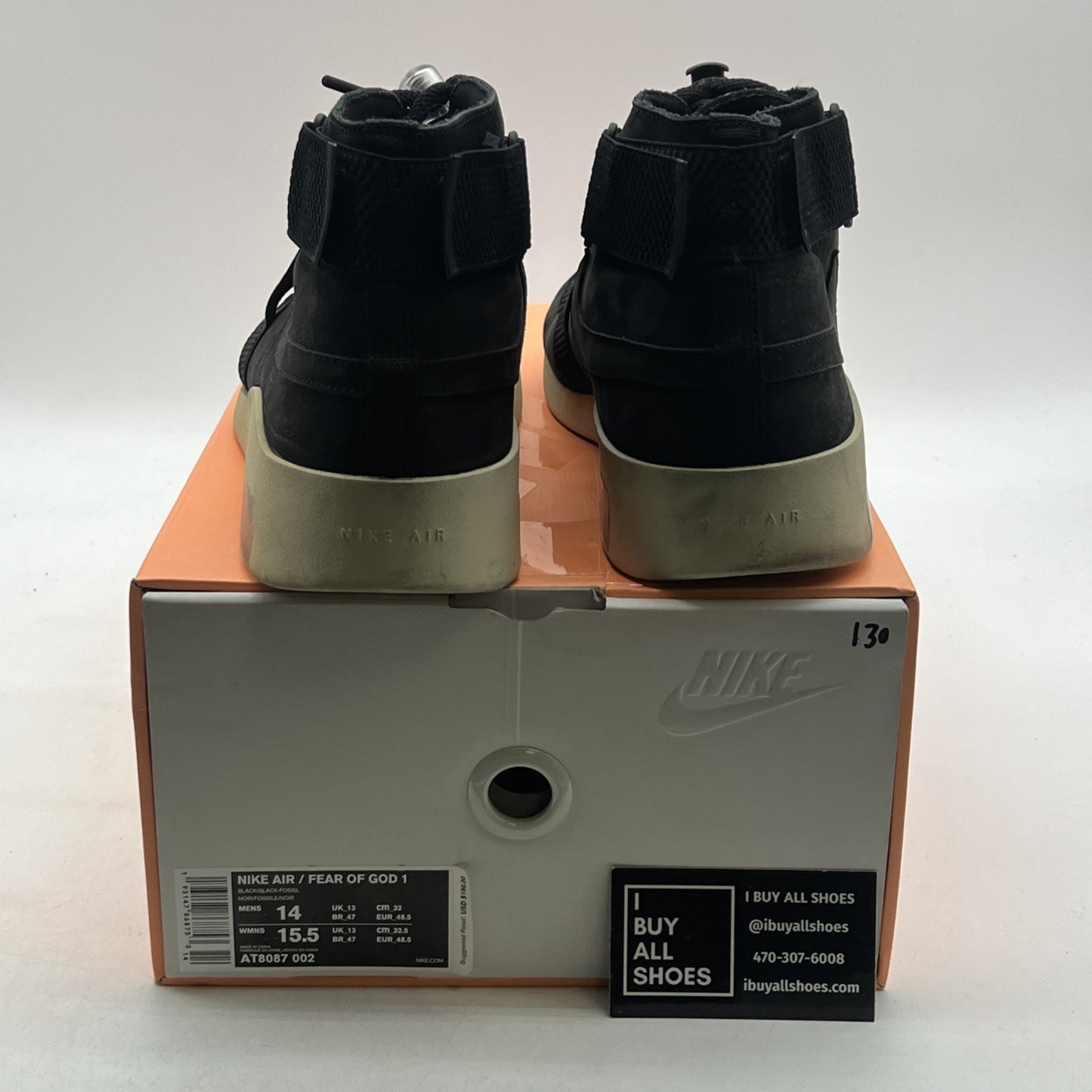 Size 14 - Nike Air Fear Of God Raid Black (AT8087-002)
