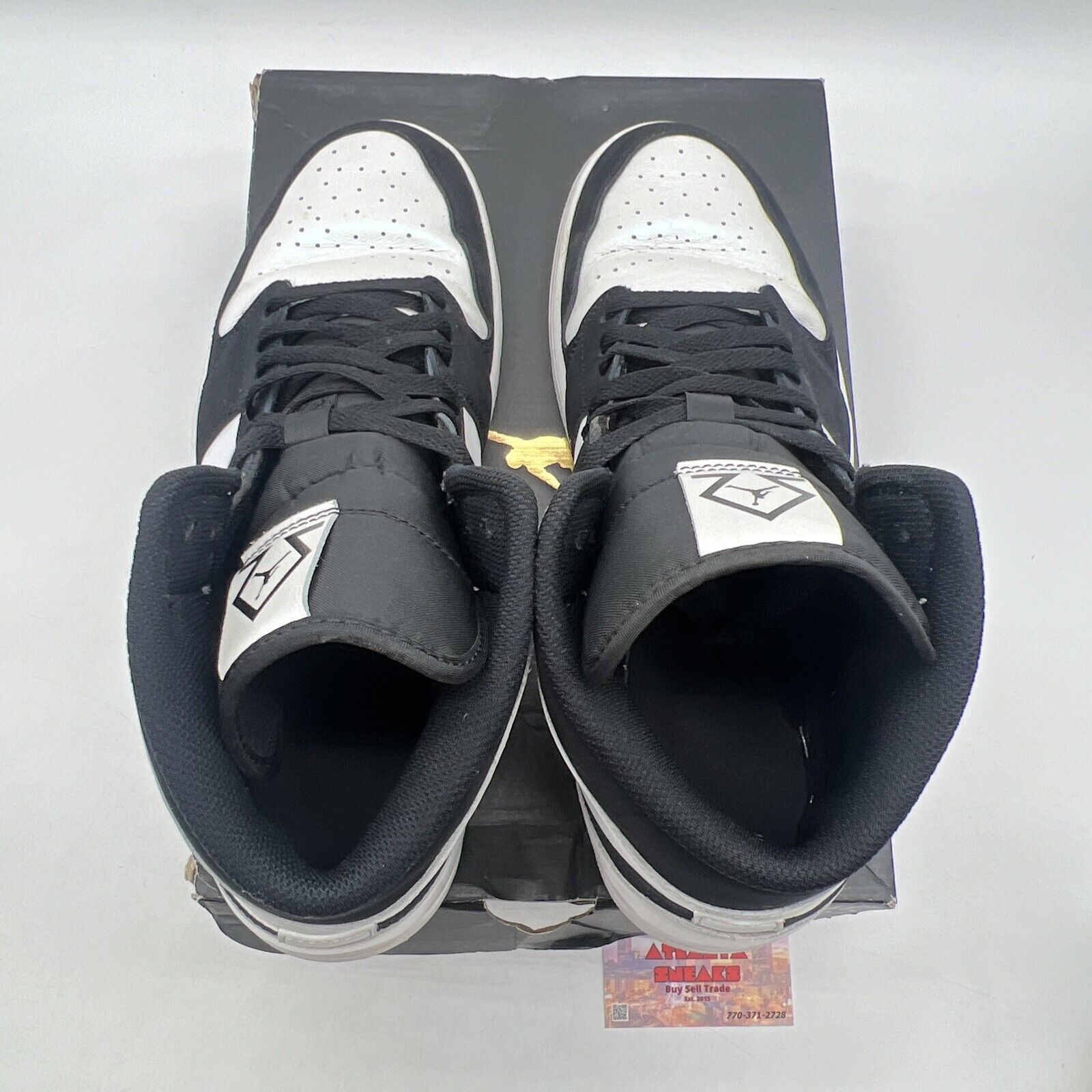 Size 13 - Jordan 1 Mid SE Diamond Black White Leather Suede  (DH6933-100)