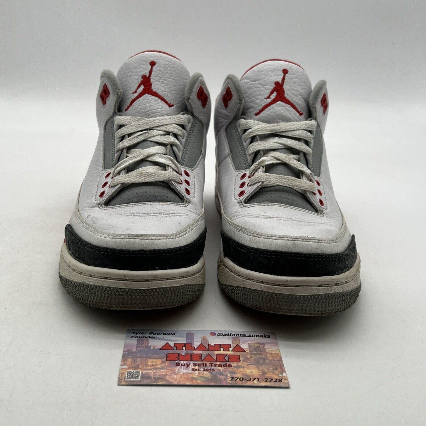 Size 8 - Air Jordan 3 Retro 2013 Fire Red (136064-129)