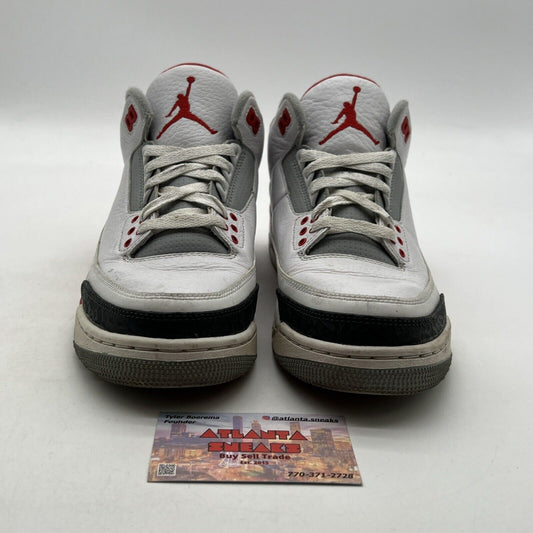 Size 8 - Air Jordan 3 Retro 2013 Fire Red (136064-129)
