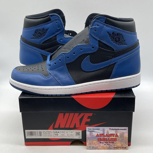 Size 10 - Jordan 1 Retro OG High Dark Marina Blue Leather (555088-404)