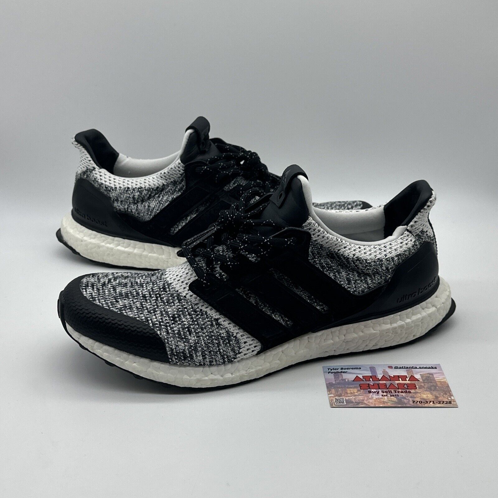 Size 12 - adidas UltraBoost SE x Social Status x Sneakersnstuff White Black 2017