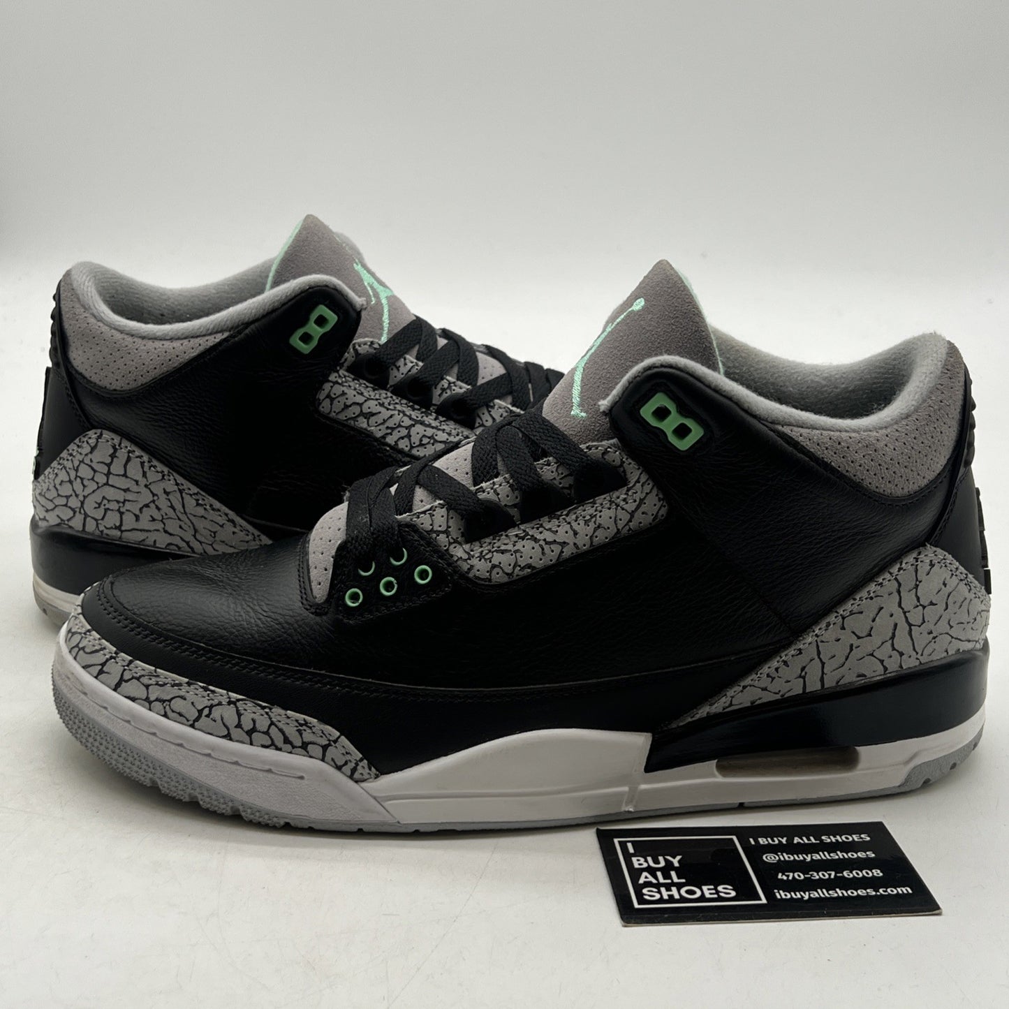 Size 11 - Air Jordan 3 Retro Green Glow (CT8532-031)