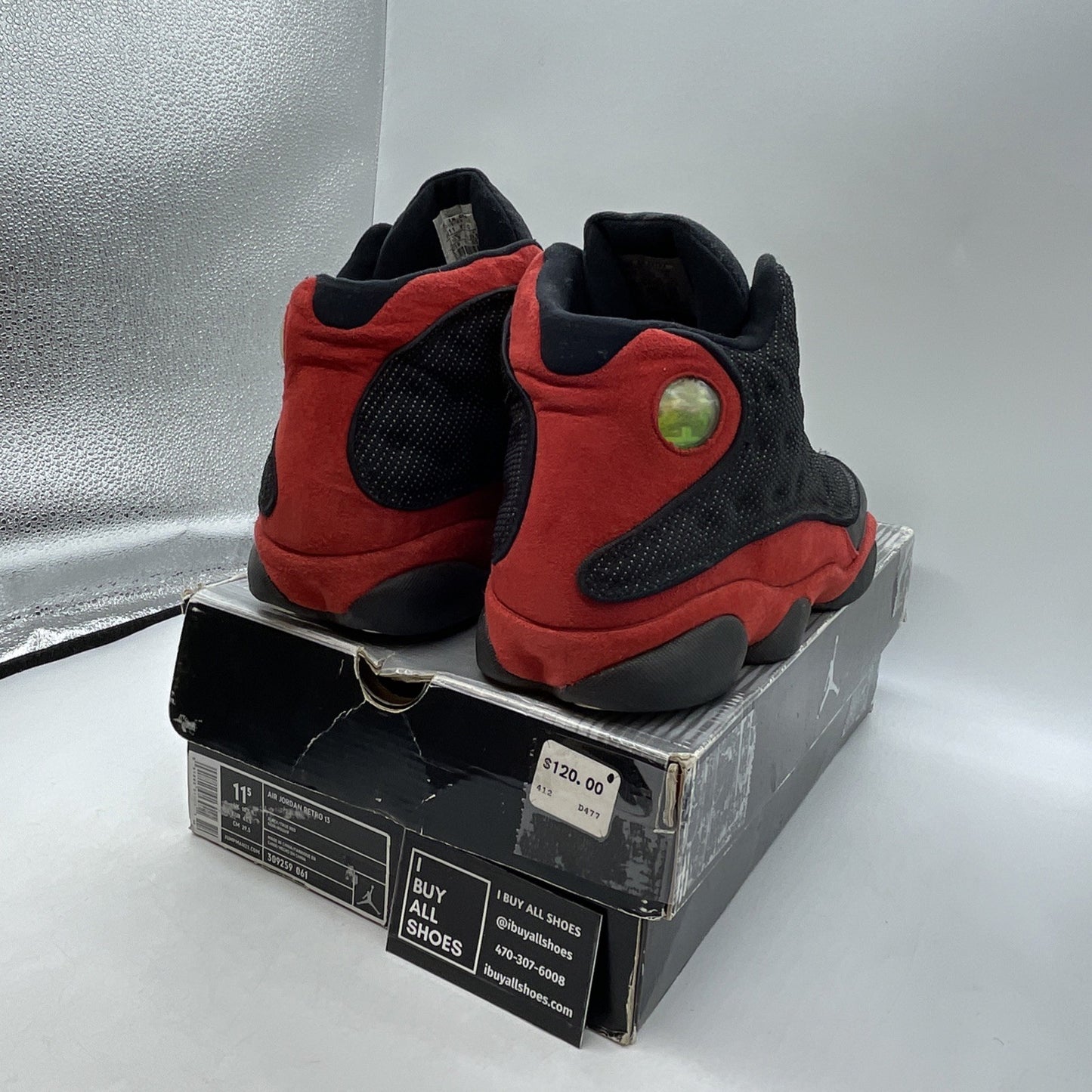 Size 11.5 - Air Jordan 13 Retro 2004 Bred (309259-061)