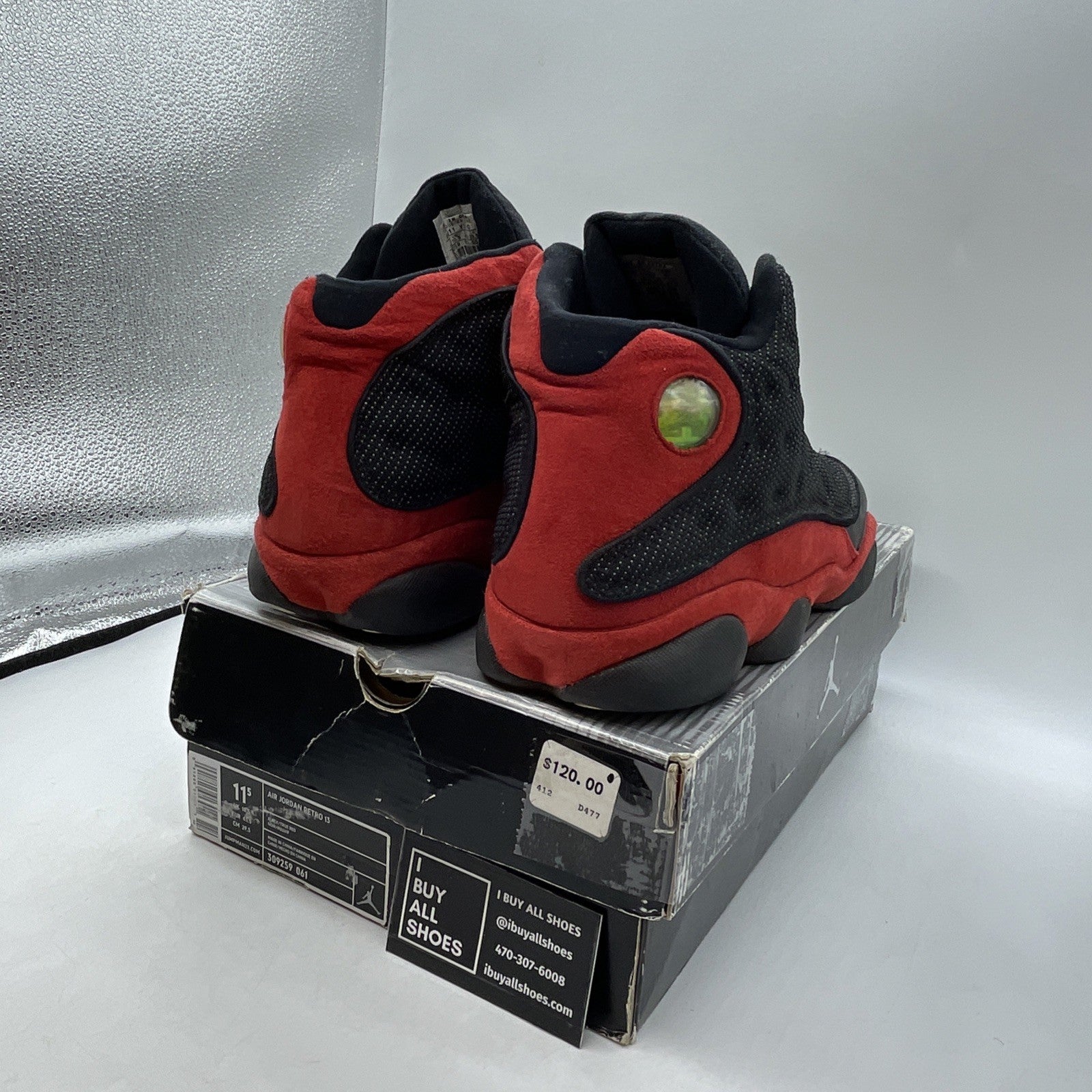 Size 11.5 - Air Jordan 13 Retro 2004 Bred (309259-061)