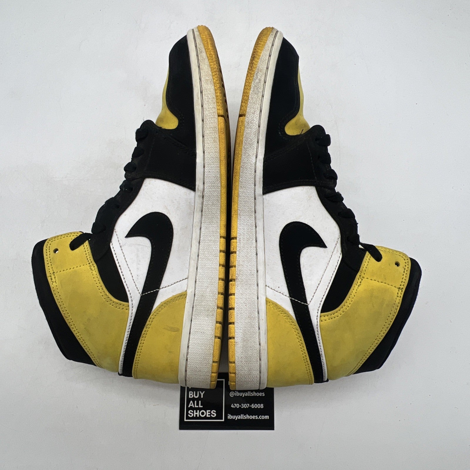 Size 11 - Air Jordan 1 SE Mid Yellow Toe (852542-071)