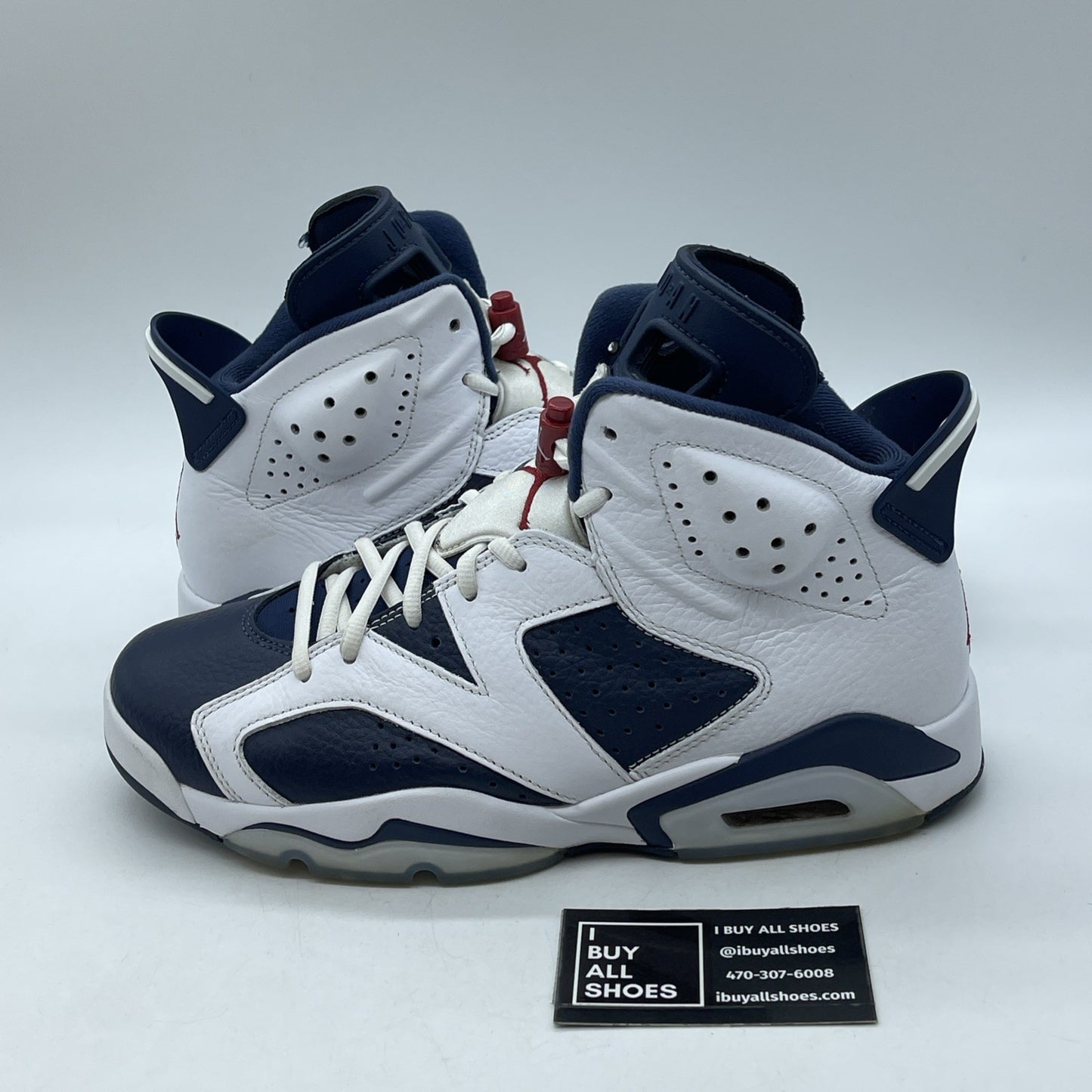 Size 9.5 - Air Jordan 6 Retro 2024 Olympic Blue White Leather (CT8529-164