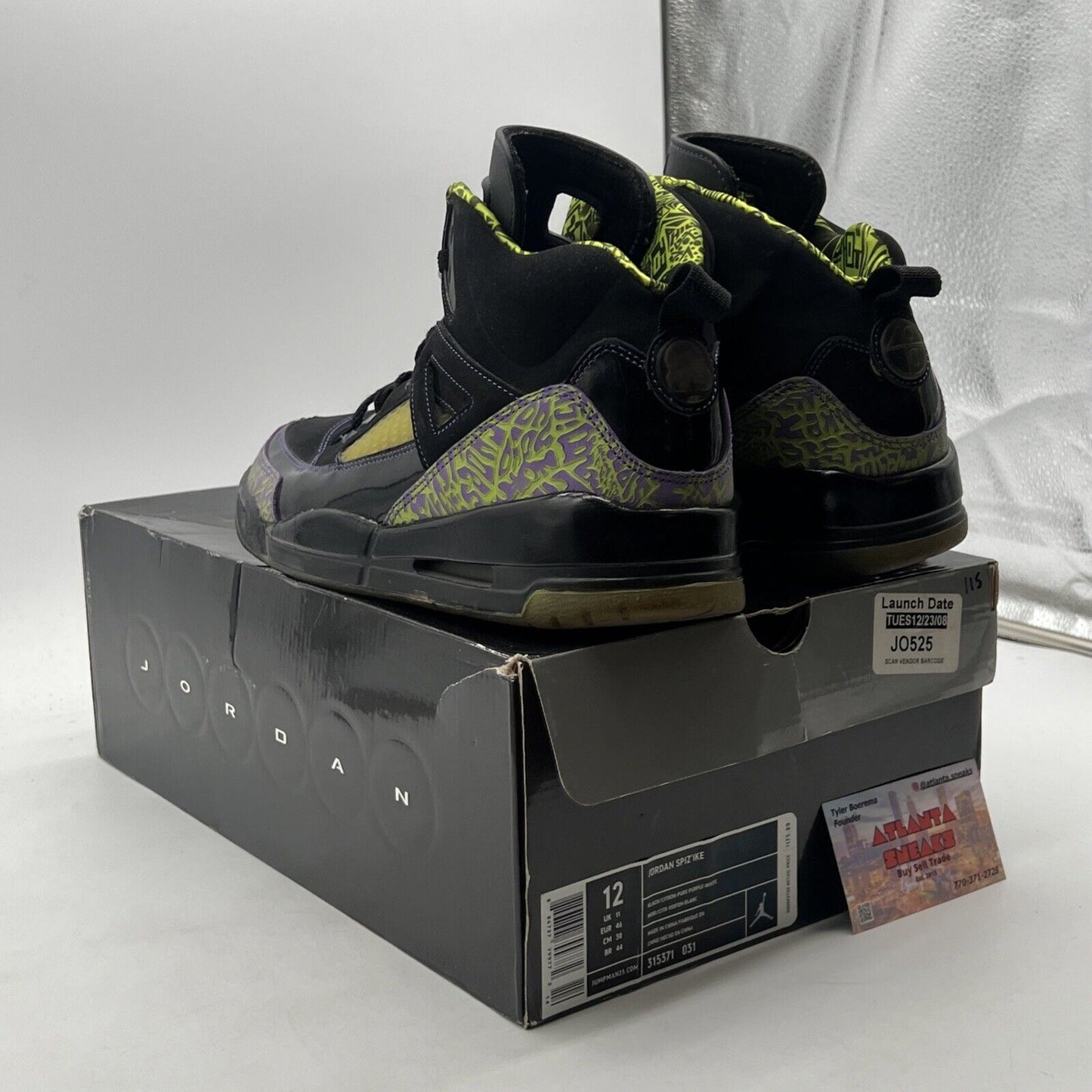 Size 12 - Jordan SpizIke Citron (315371-031)