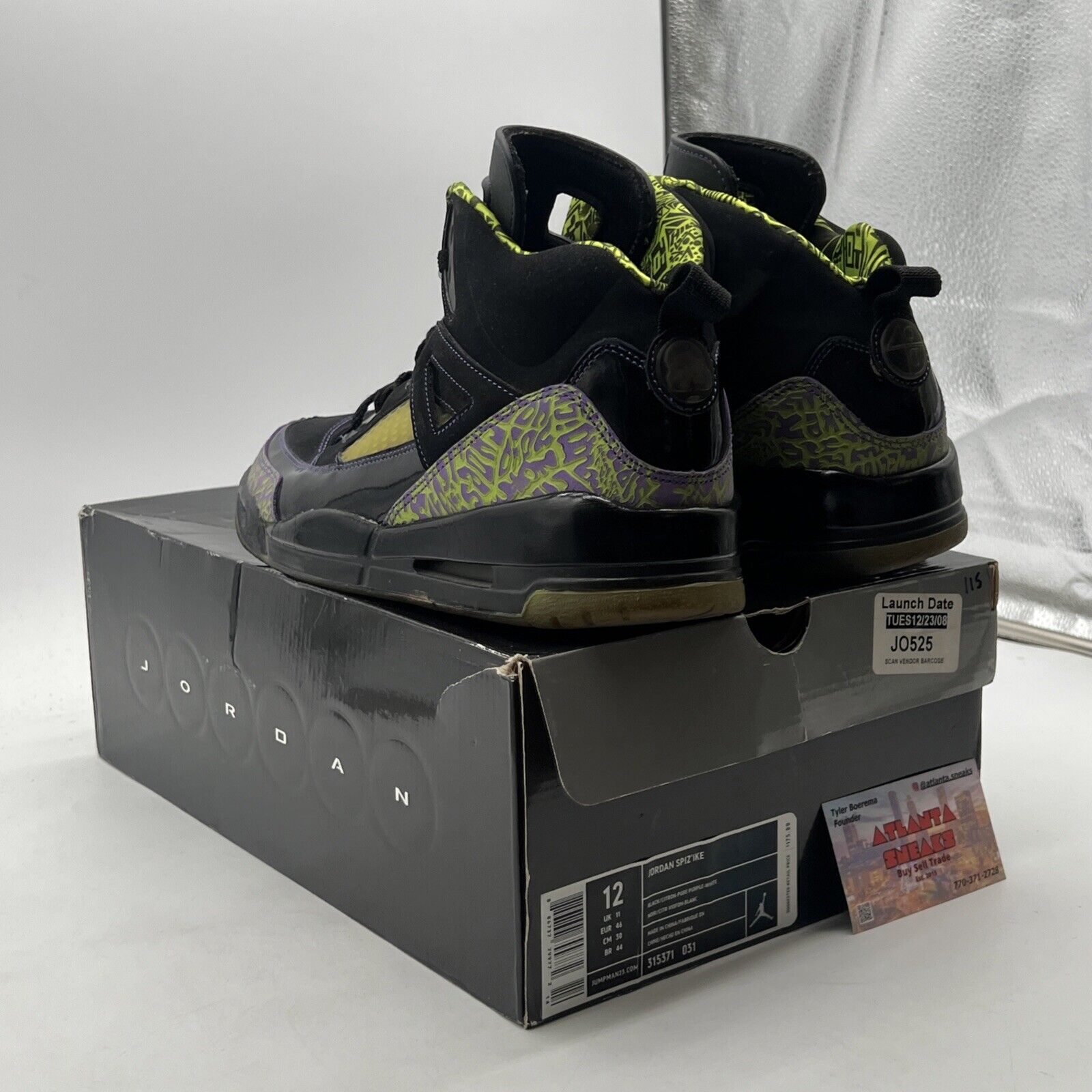 Size 12 - Jordan SpizIke Citron (315371-031)