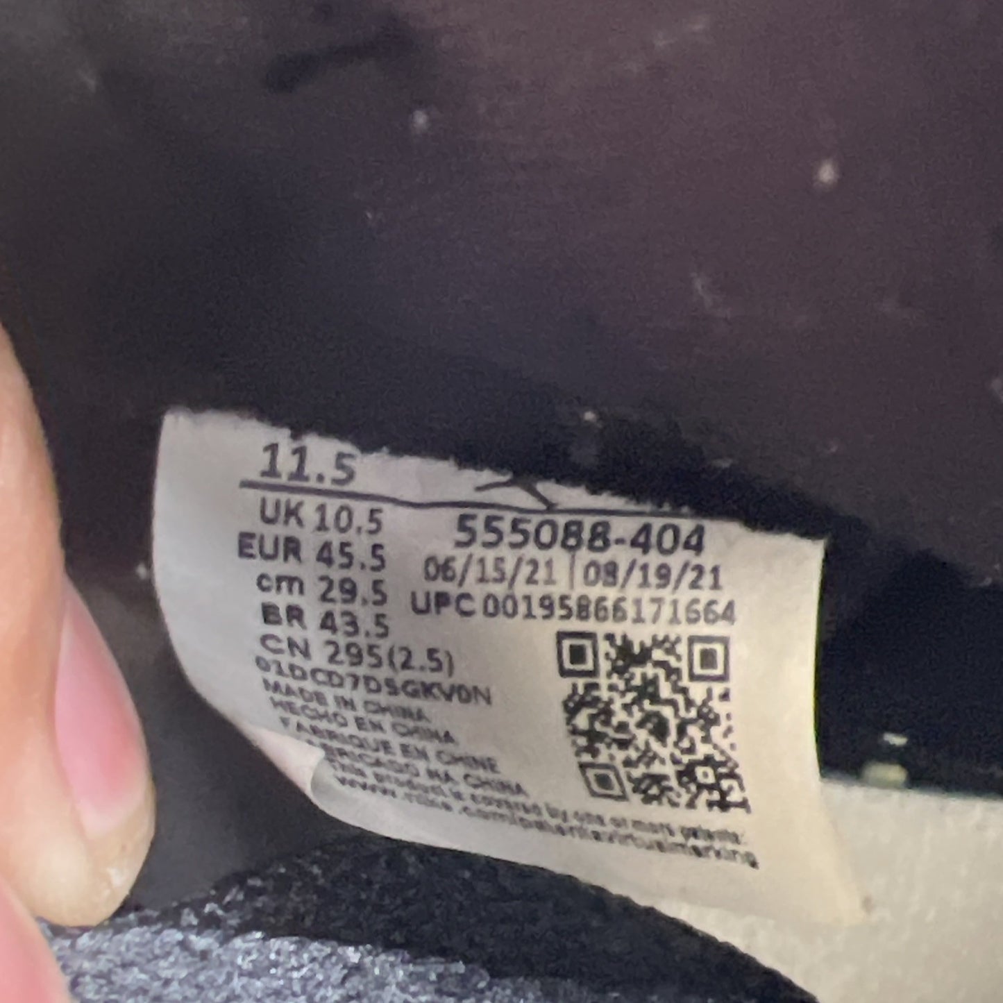 Size 11.5 - Air Jordan 1 Retro OG High Dark Marina Blue (555088-404)