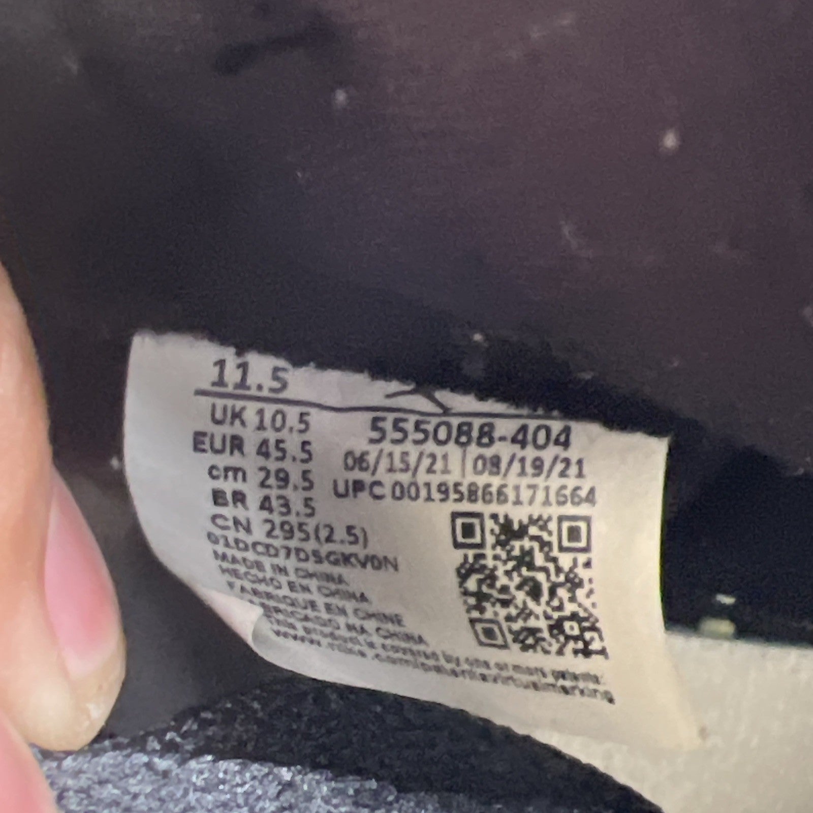 Size 11.5 - Air Jordan 1 Retro OG High Dark Marina Blue (555088-404)
