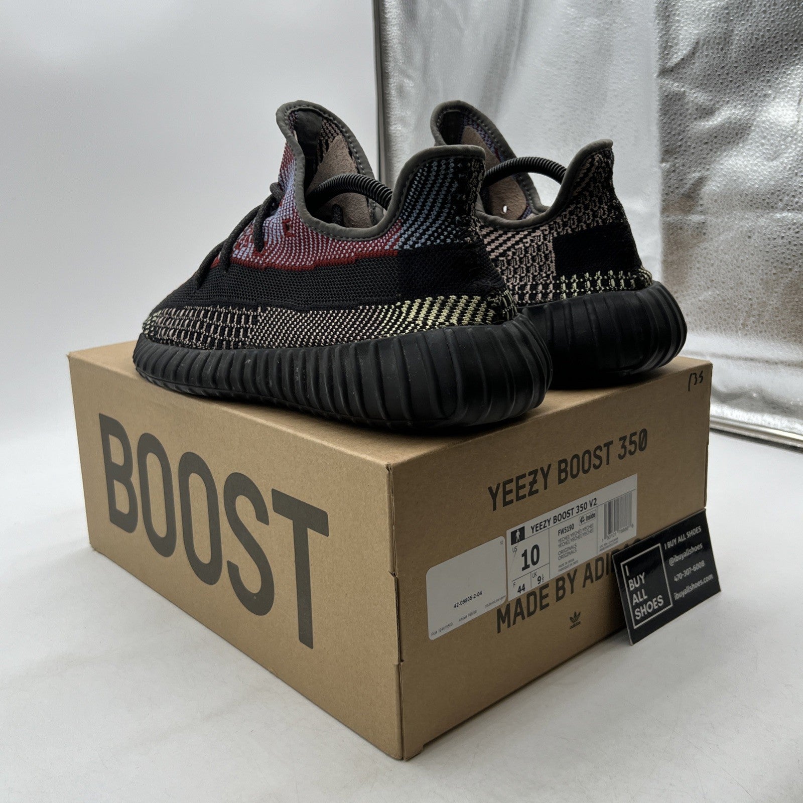 Size 10 - adidas Yeezy Boost 350 V2 Yecheil Non-Reflective (FW5190)