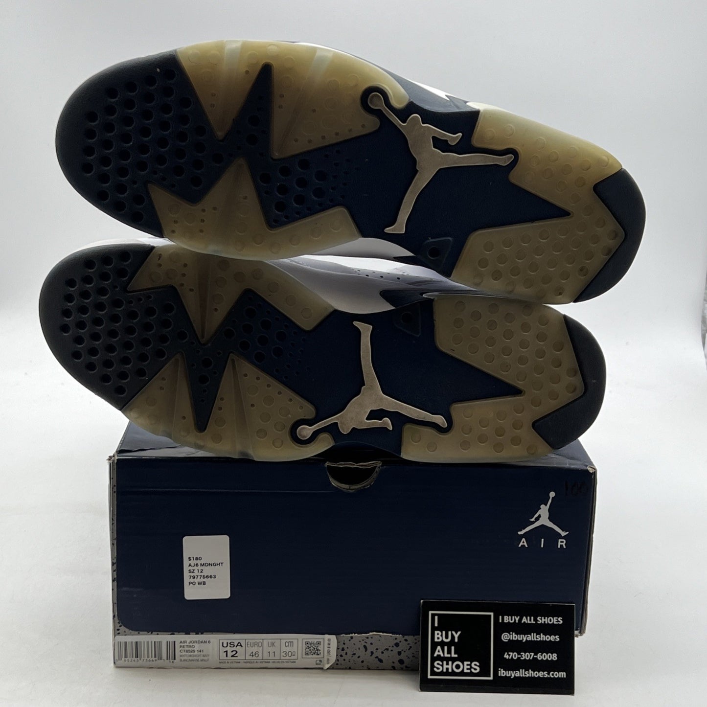 Size 12 - Air Jordan 6 Retro Midnight Navy (CT8529-141)