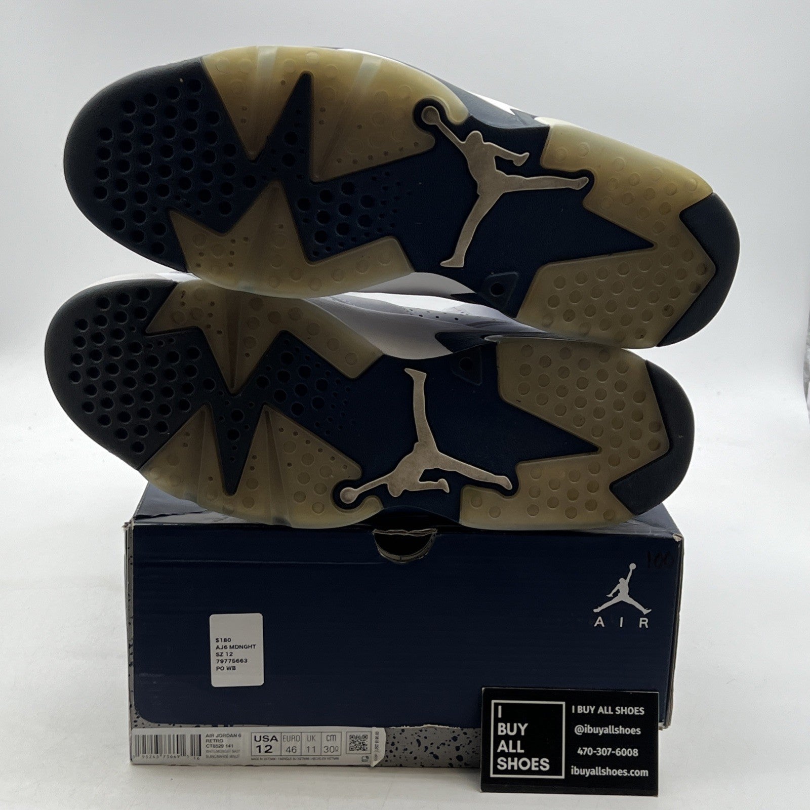 Size 12 - Air Jordan 6 Retro Midnight Navy (CT8529-141)