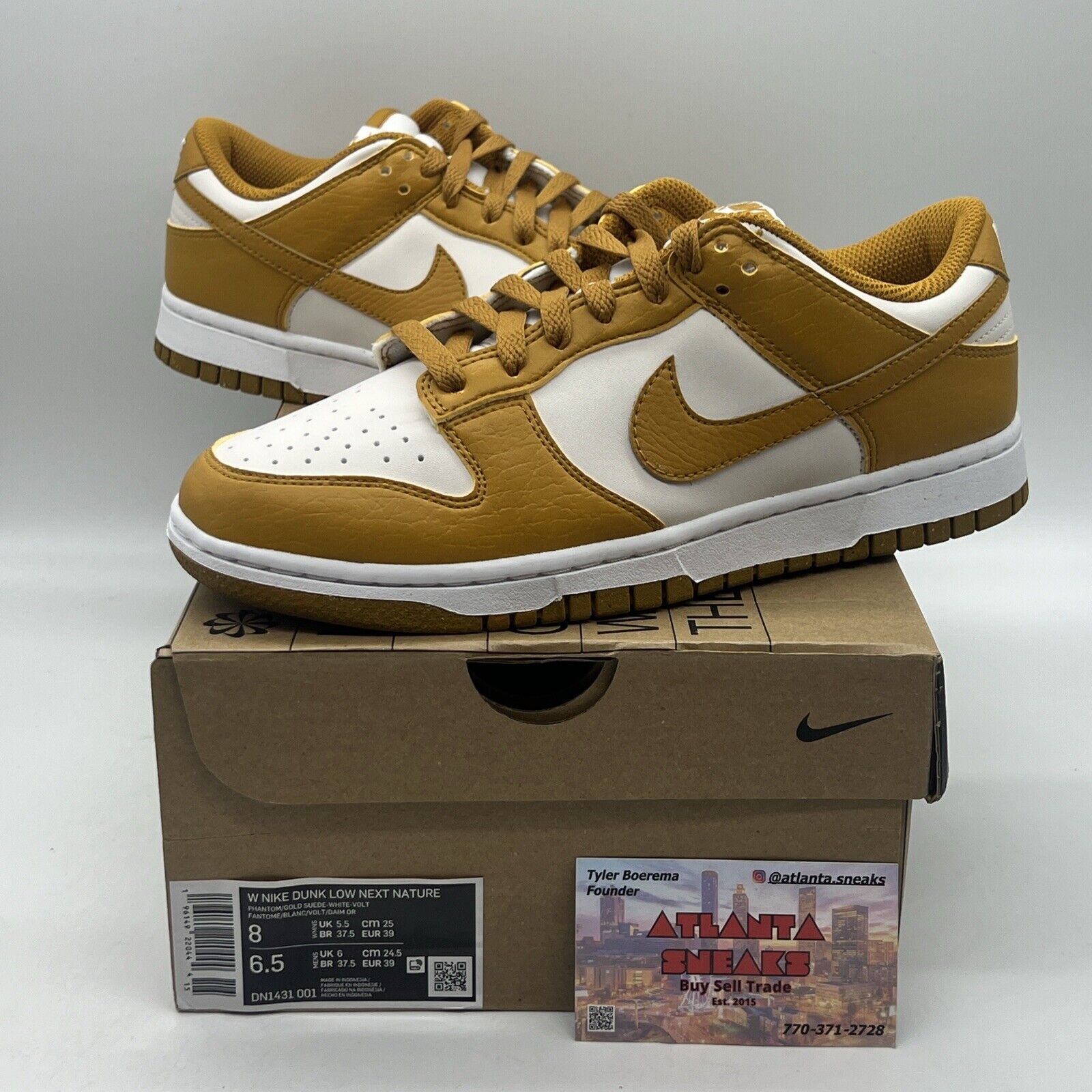 Size 8 - Nike Dunk Low Next Nature Phantom 2022 Brand New Og All